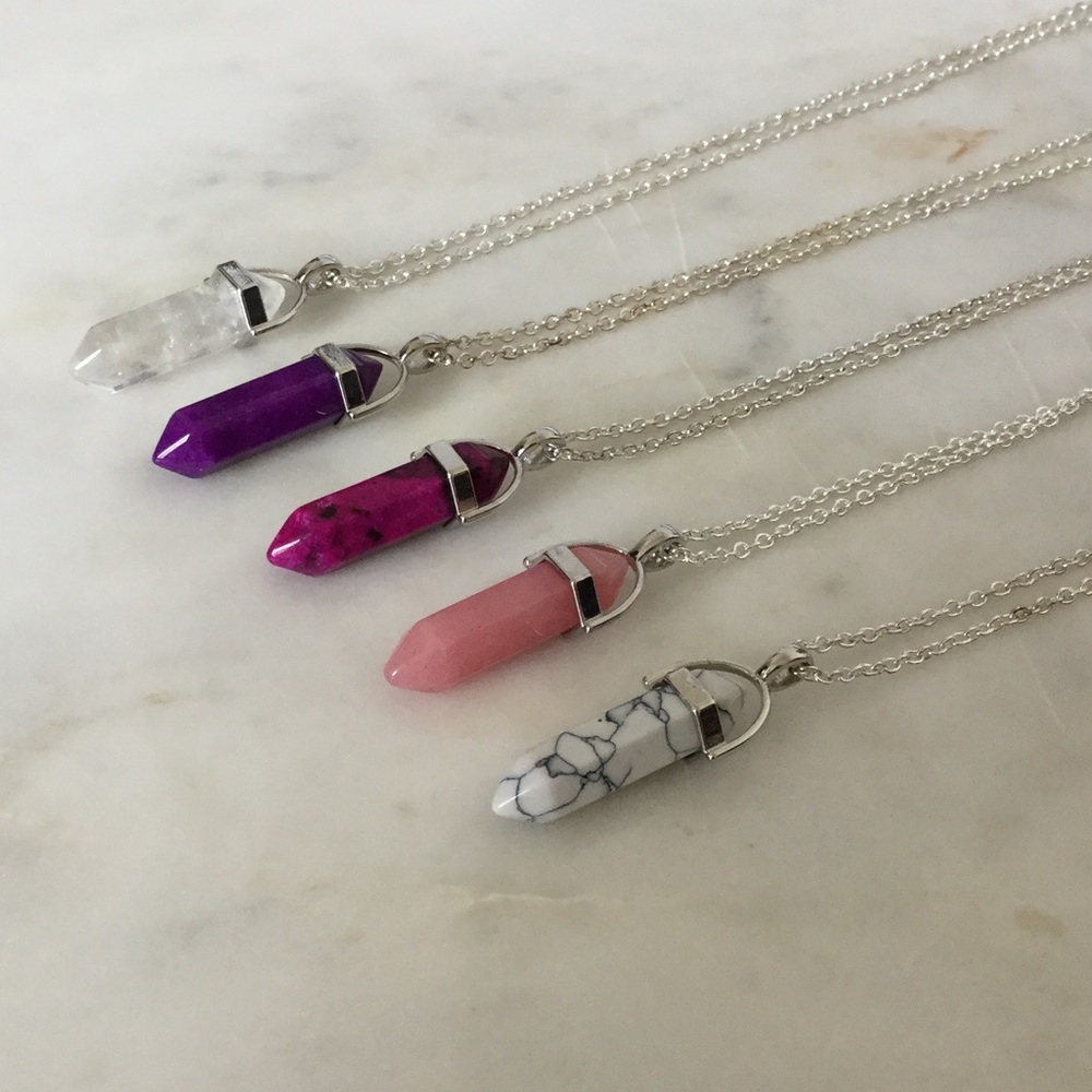 Crystal Dagger Necklace